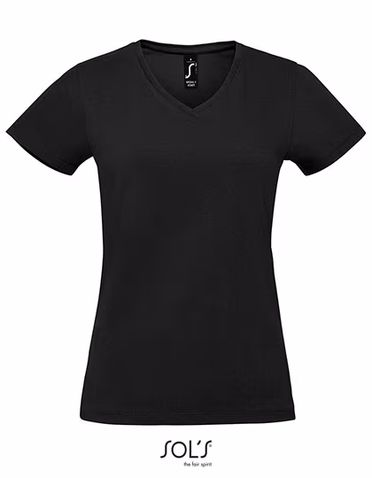 SOL´S T-Shirt con scollo a V in Cotone da Donna, White S, L02941