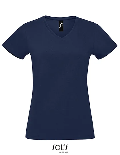 SOL´S V-Ausschnitt T-Shirt aus Baumwolle für Damen, French Navy XXL, L02941
