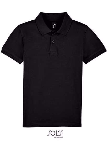 SOL´S Poloshirt aus 100% Baumwolle für Kinder, Black 4 Jahre (96/104), L02948