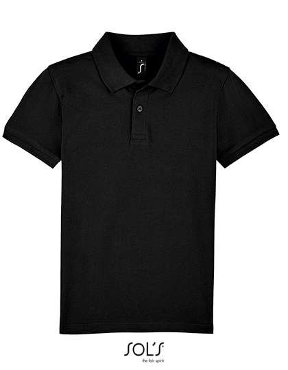 SOL´S Poloshirt aus 100% Baumwolle für Kinder, Black 4 Jahre (96/104), L02948