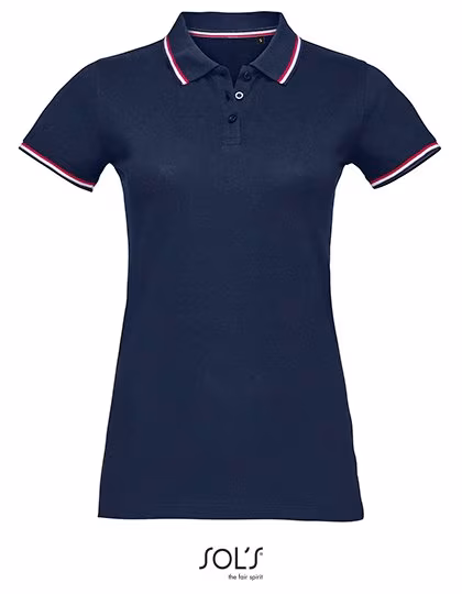 SOL'S Prestige Polo with Ribbed Knit for Women, White XL, L02950