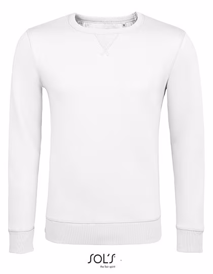 SOL'S Sweatshirt with Crew Neck V-Insert for Men, White XS, L02990