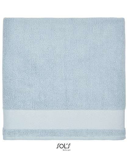 SOL´S Badetuch Peninsula 70 aus Baumwolle, Creamy Blue 70 x 140 cm, L03096