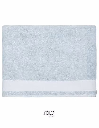 SOL'S Bath Towel Peninsula 100 made of Cotton, Creamy Blue 100 x 150 cm, L03097