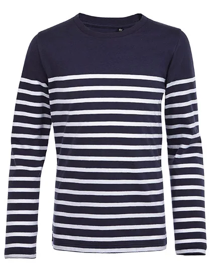 SOL´S Gestreiftes Langarmshirt Matrosen-Look, French Navy/White 6 Jahre (106/116), L03101