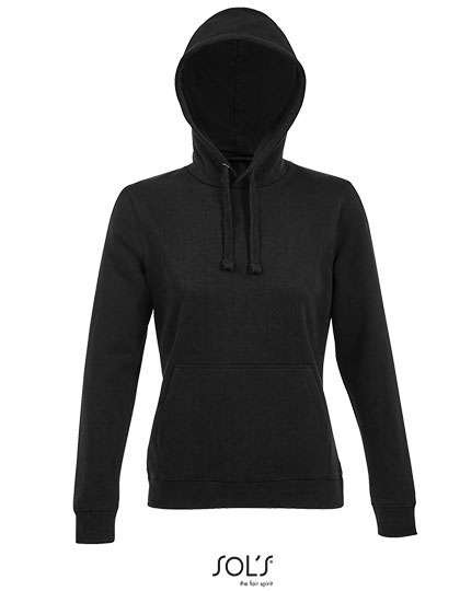 SOL´S Women´s Hooded Sweatshirt Spencer Black XS (L03103), L03103