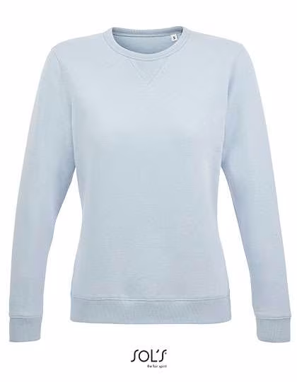 SOL´S Rundhals Sweatshirt Sully Fleece für Damen, Creamy Blue M, L03104