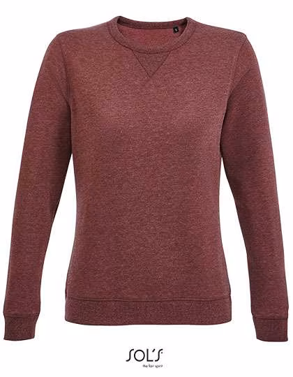 SOL´S Rundhals Sweatshirt Sully Fleece für Damen, Heather Oxblood XL, L03104