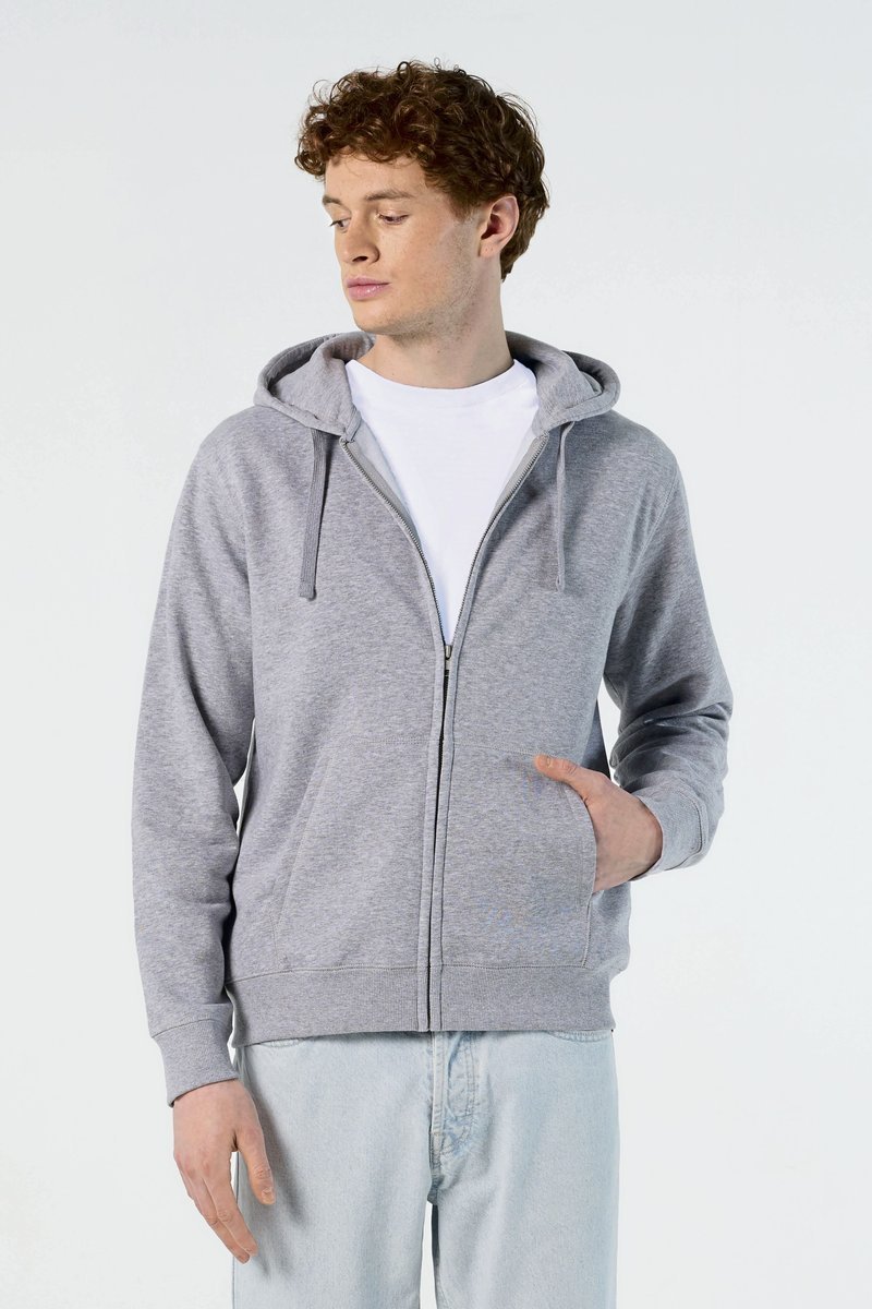 SOL´S Fleece Zip Hoodie Spike für Herren, Heather Grey Melange S, L03105