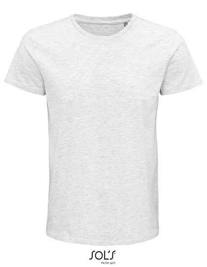 SOL´S T-Shirt "Men's Pioneer" Bio-Baumwolle für Herren, Ash (Heather) 3XL, L03565