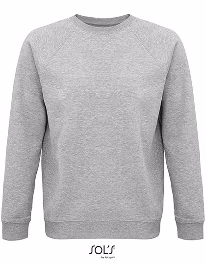 SOL´S Felpa unisex Space in Cotone Biologico, Grey Melange S, L03567