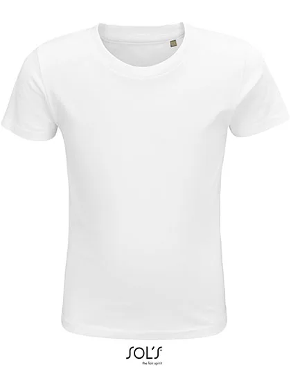 SOL´S Crusader T-Shirt aus Bio-Baumwolle für Kinder, White 12 Jahre (142/152), L03580