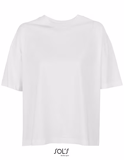 SOL´S Boxy Oversize T-Shirt Bio-Baumwolle für Damen, White XS, L03807