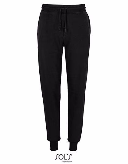 SOL´S Pantalon de jogging Jet en Coton biologique et Polyester, Black XS, L03809