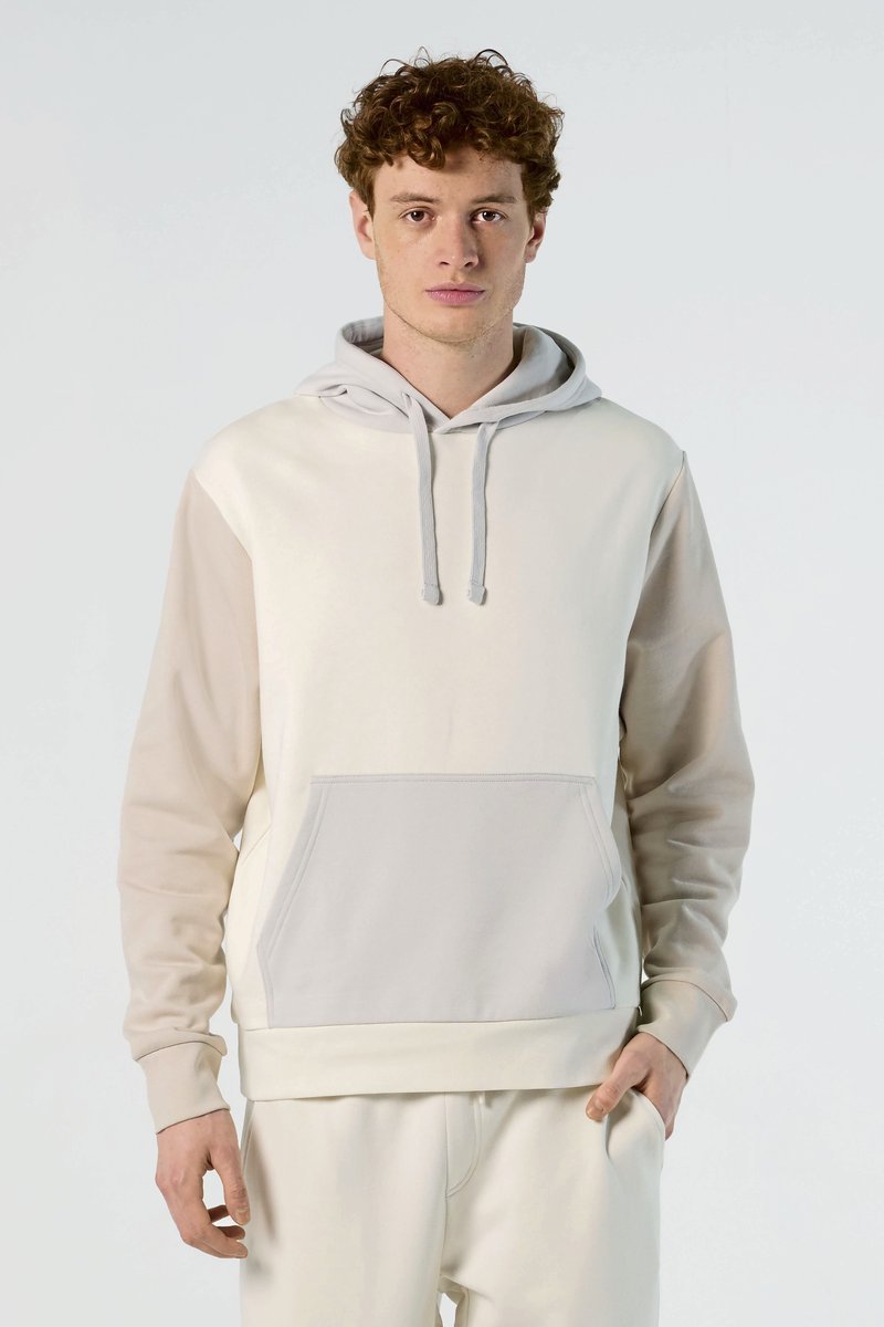 SOL´S Collins Kapuzen-Sweatshirt aus Bio-Baumwolle, Creamy Blue/Creamy White XS, L03818