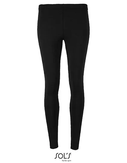 SOL´S Leggings aus Baumwolle mit Stretch für Damen, Deep Black XS, L03819