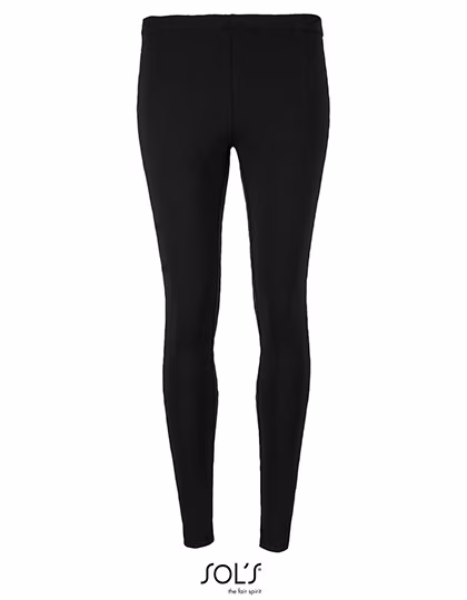 SOL´S Leggings in Cotone con stretch da Donna, Deep Black XS, L03819