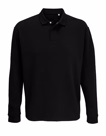 SOL´S Sweat-shirt col polo en Coton recyclé, Black XS, L03990