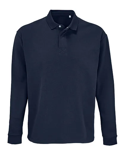 SOL´S Polo Kragen Sweatshirt aus Recycling-Baumwolle, French Navy 5XL, L03990
