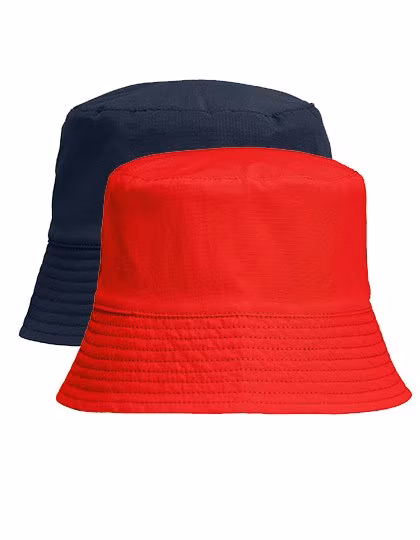 SOL´S Reversible Nylon Bucket Hat aus Recyclingmaterial, French Navy/Bright Red M/L, L03999