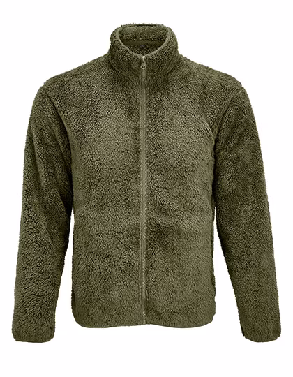 SOL´S Veste polaire zippée Finch, matière recyclée, Army XXS, L04022