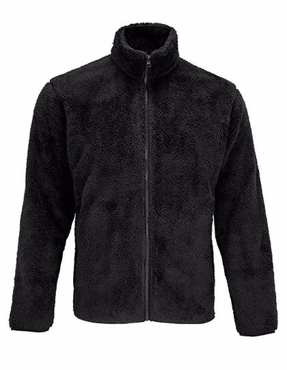 SOL´S Fleece Zip Jacke Finch, recyceltes Material, Black XL, L04022