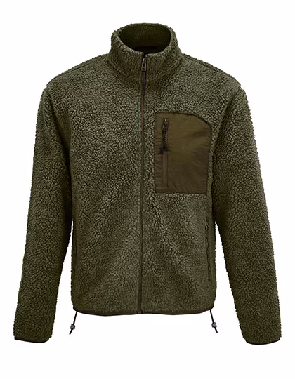 SOL´S Veste sherpa Fury avec inserts Taslon, Shear Beige/Beige M, L04042