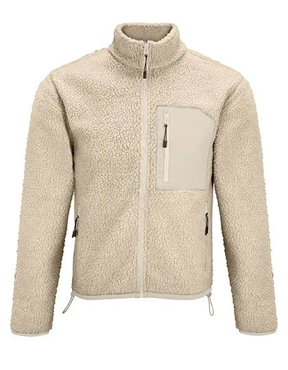 SOL´S Sherpa Jacke Fury mit Taslon-Einsätzen, Shear Beige/Beige M, L04042