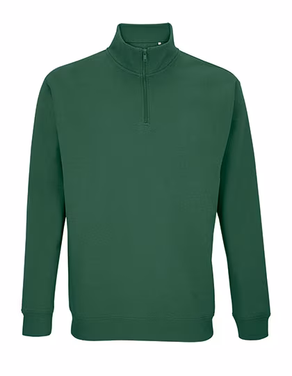 SOL´S Unisex 1/4 Zip Sweatshirt Conrad Bottle Green S (L04234), L04234
