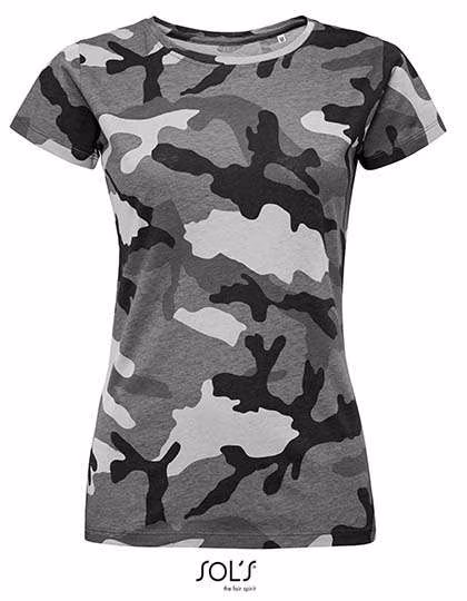 SOL´S Bio-Baumwoll Lätzchen mit Klettverschluss, Grey Camo XL, L134