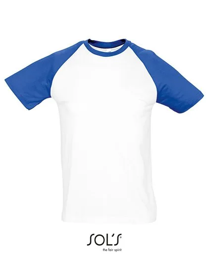SOL´S Doppellagiges Baby Lätzchen mit Klettverschluss, White/Royal Blue 241 XL, L140