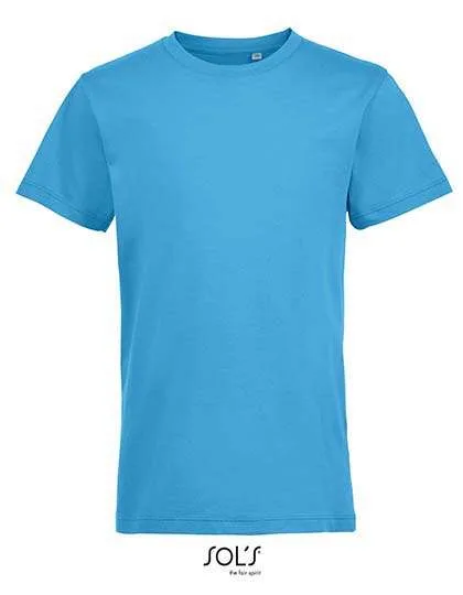 SOL´S Rundhals-T-Shirt Regent Fit für Kinder, Aqua 8 Jahre (118/128), L149K