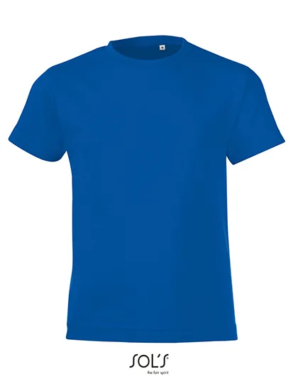 SOL´S Rundhals-T-Shirt Regent Fit für Kinder, Royal Blue 241 2 Jahre (86/94), L149K