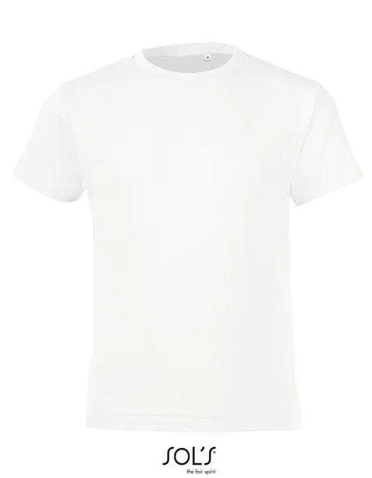 SOL´S Rundhals-T-Shirt Regent Fit für Kinder, White 2 Jahre (86/94), L149K