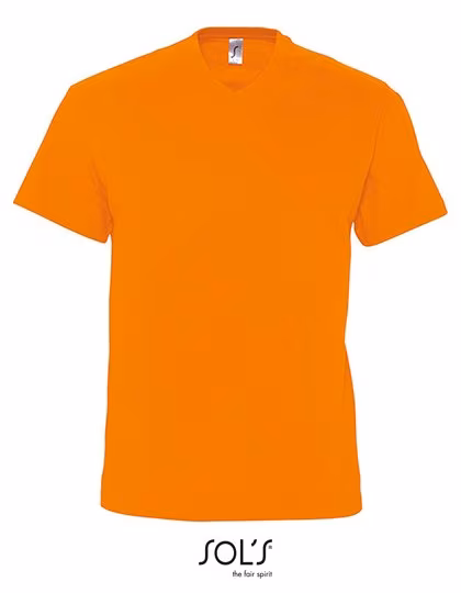 SOL'S V-Neck T-Shirt made of Cotton for Kids, Orange L, L151