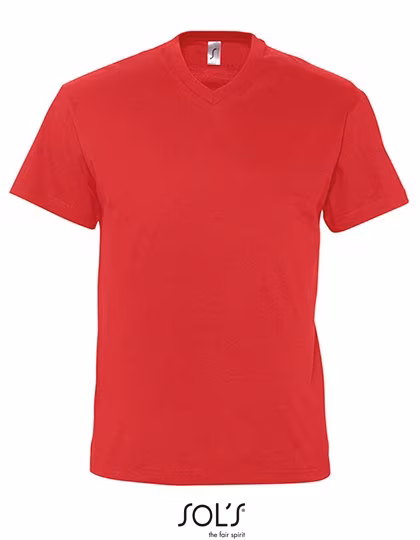 SOL´S T-shirt col en V en Coton pour enfants, Red L, L151