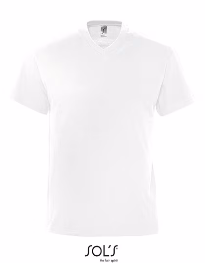 SOL'S V-Neck T-Shirt made of Cotton for Kids, White XXL, L151