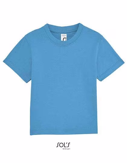 SOL´S T-Shirt Baby Mosquito con bottoni a pressione, Aqua 3-6 Monate, L155