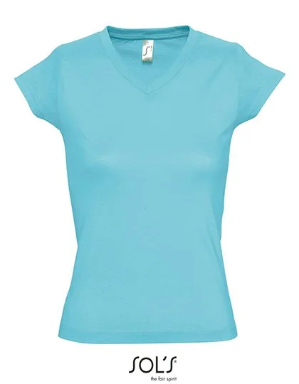 SOL´S V-Ausschnitt T-Shirt aus Baumwolle für Kinder, Atoll Blue 3XL, L156
