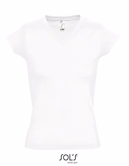 SOL´S V-Ausschnitt T-Shirt aus Baumwolle für Kinder, White S, L156
