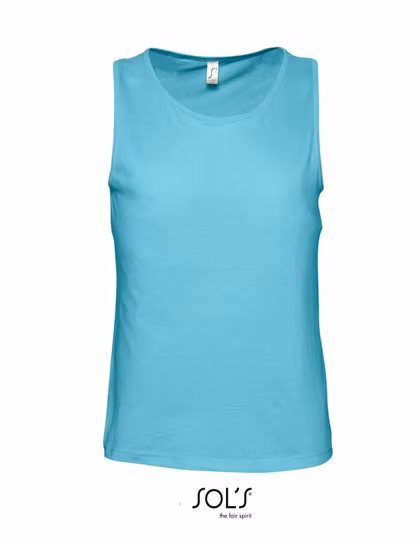 SOL´S Tanktop in Cotone per Bambini Justin, White M, L171