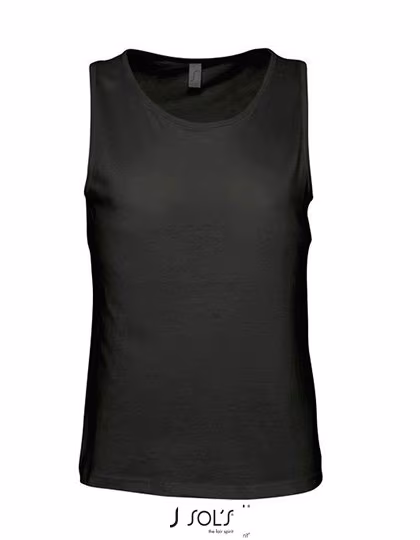 SOL´S Tanktop in Cotone per Bambini Justin, Deep Black S, L171