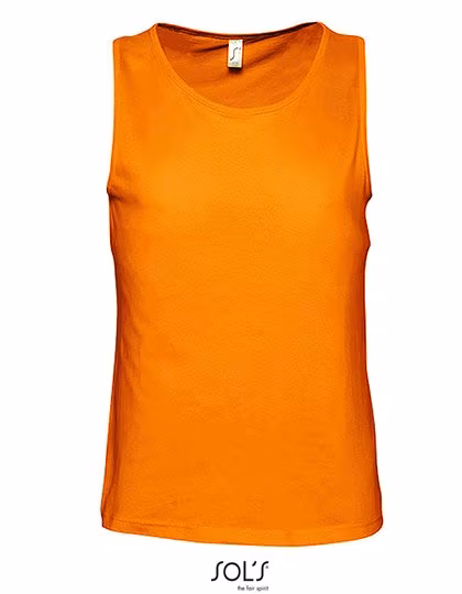 SOL´S Baumwoll Tanktop für Kinder Justin, Orange S, L171