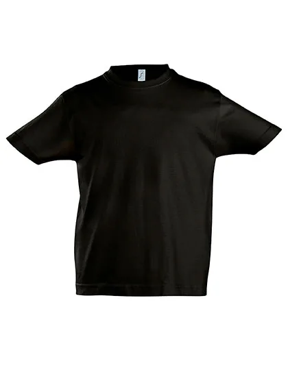 SOL´S T-Shirt Imperial, 100% Baumwolle für Kinder, Deep Black 8 Jahre (118/128), L190K