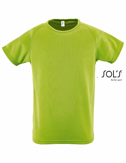 SOL'S Raglan T-Shirt Sporty Cotton for Kids, White 6 Jahre (106/116), L198K
