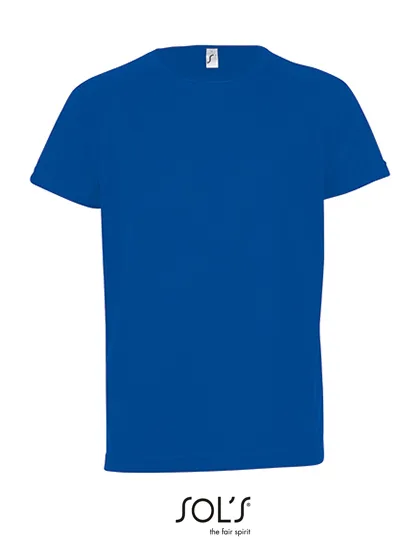 SOL´S Raglan T-Shirt Sportlich Baumwolle für Kinder, Royal Blue 241 12 Jahre (142/152), L198K