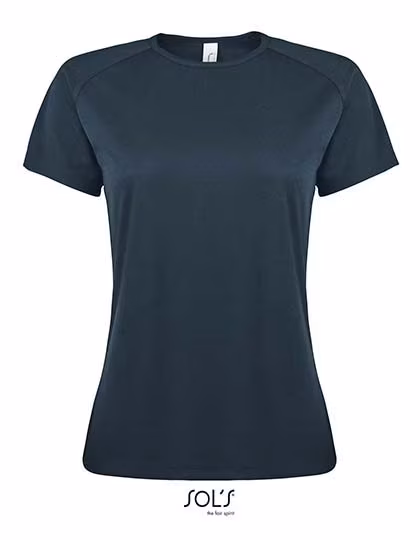 SOL´S T-Shirt raglan sportiva con accenti neon, Petroleum Blue XL, L200