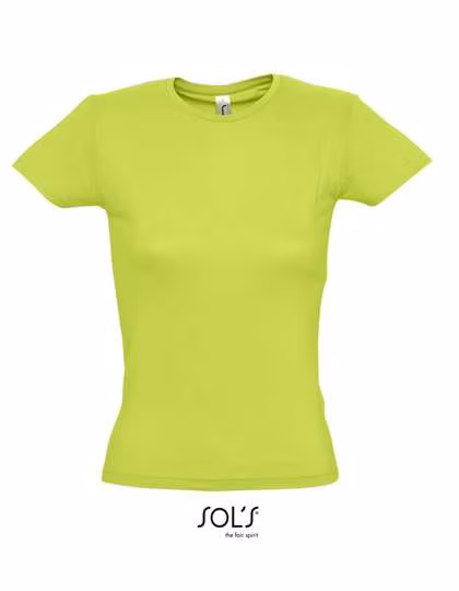 SOL´S T-Shirt aderente per Bambini in Cotone, Apple Green S, L225