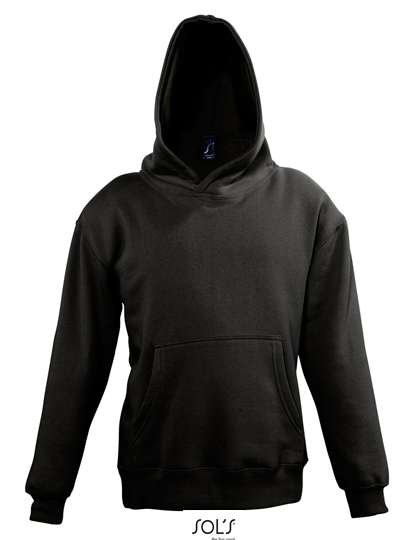 SOL´S Hoodie mit Kängurutasche und Kapuze für Kinder, Black 4 Jahre (96/104), L325K