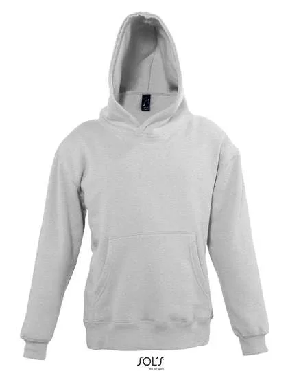 SOL´S Hoodie mit Kängurutasche und Kapuze für Kinder, Grey Melange 4 Jahre (96/104), L325K
